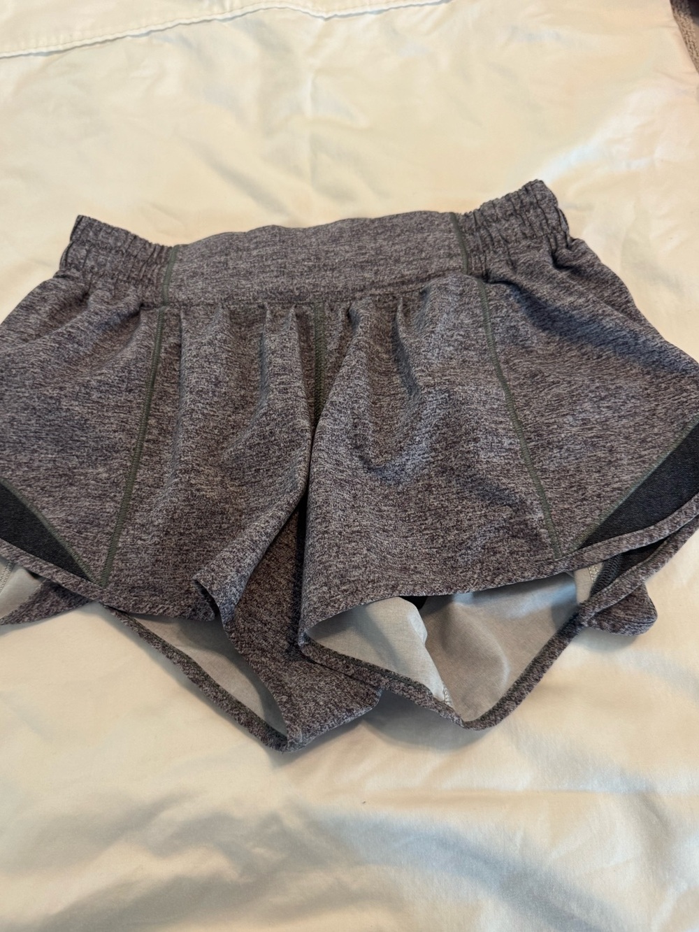 lululemon athletica Gray Heather Run Shorts